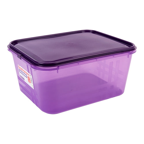 Great Plastic Purple PP GN 1/2 Food Container with Airtight Seal | 10 L | 150 mm 1