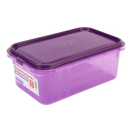 Great Plastic GN 1/4 Food Container | Purple Polypropylene | 3 L | H100 mm 1