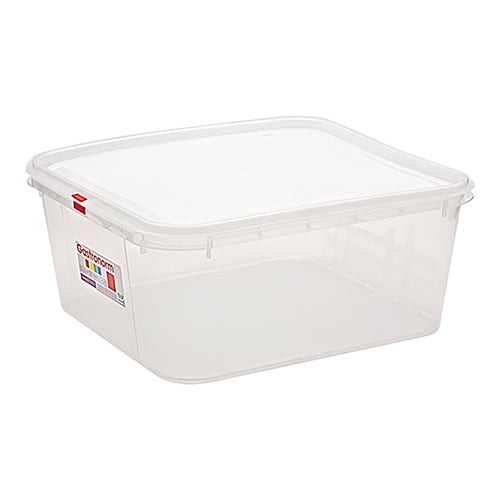 GN 2/3 Food Container with Airtight Seal | Great Plastic | Transparent PP | 35.4 x 32.5 x H15 cm 1