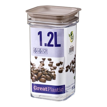 Transparent All Purpose Food Container | Great Plastic | BPA-Free | 1.2 L | 11 x 11 x H18.5 cm 1