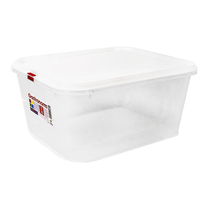 GN 1/2 Transparent Polypropylene Food Container with Airtight Seal | Great Plastic | 10 L, H150 mm 1