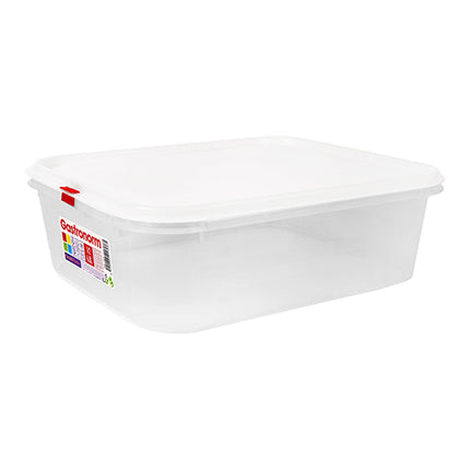 GN 1/2 Transparent Polypropylene Food Container with Airtight Seal | Great Plastic | 6.8 L, H100 mm 1