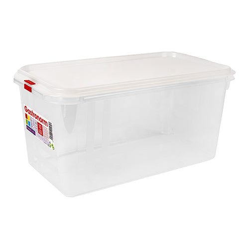 GN 1/3 Transparent Polypropylene Food Container with Airtight Seal | Great Plastic | 6.5 L, H150 mm 1