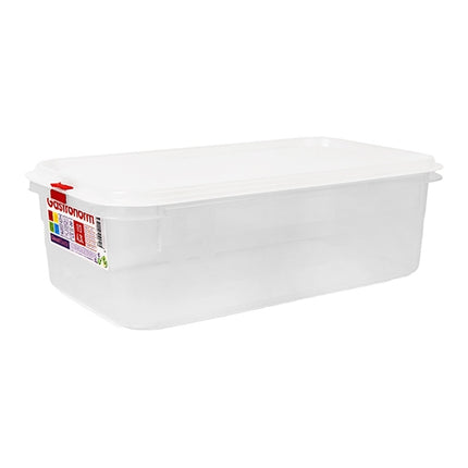 GN 1/3 Transparent Polypropylene Food Container with Airtight Seal | Great Plastic | 4.3 L, H100 mm 1