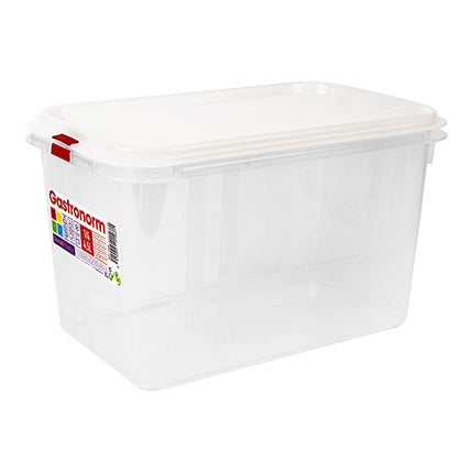 Great Plastic GN 1/4 Food Container with Airtight Seal | Transparent PP | 4.5 L, H150 mm 1