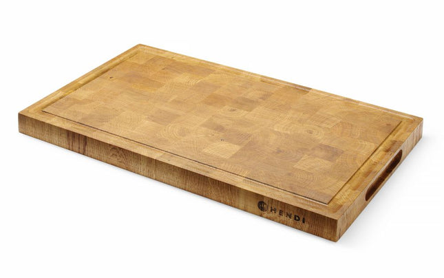 Oak Serving Board End-Grain | HENDI | 325x265x30mm | Rectangular