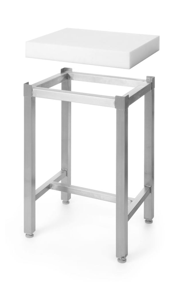 Polyethylene Butcher Block with Stainless Steel Base | HENDI
