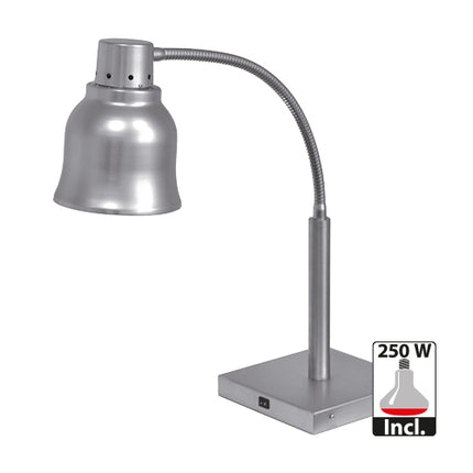 Countertop Heat Lamp Shade with Flexible Arm | CaterChef | Stainless Steel | 250 W | Ø17 x H65 cm 1