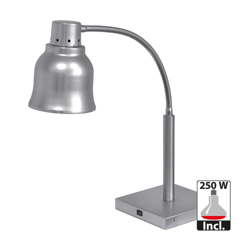 Countertop Heat Lamp Shade with Flexible Arm | CaterChef | Stainless Steel | 250 W | Ø17 x H65 cm 1
