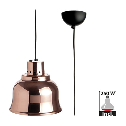 Heat Lamp Shade Copper | CaterChef | 250W | Ø22.5 x H22 cm 1