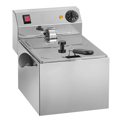 Stainless Steel Countertop Fryer | Titanium | 6 L, 3.25 kW | Cold Zone & Removable Heating Element 1