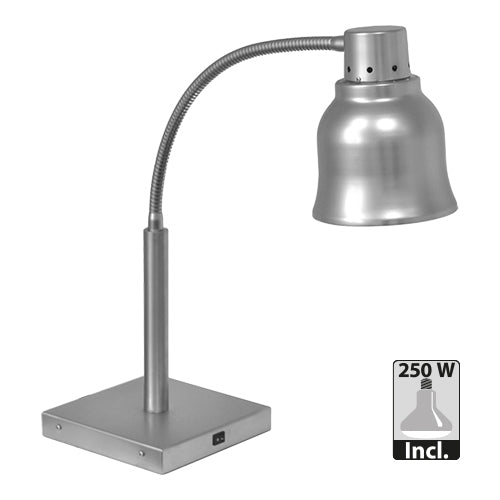 Countertop Heat Lamp Shade | CaterChef | Stainless Steel, Adjustable Height | 250 W | Ø17 x H65 cm 1
