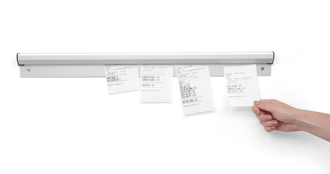 Receipt Holder Satin Aluminium | HENDI | Length 915mm