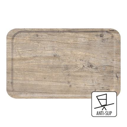 Roltex Rectangular Anti-Slip Serving Tray | Vintage High Pressure Laminate | GN 1/1, 53 x 32.5 cm 1
