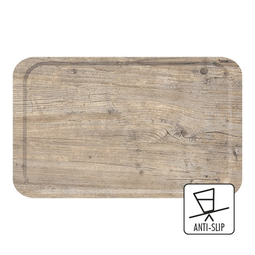 Roltex Rectangular Anti-Slip Serving Tray | Vintage High Pressure Laminate | GN 1/1, 53 x 32.5 cm 1
