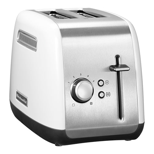 KitchenAid 2-Slot Pop-Up Toaster | White Stainless Steel | 1,100 W 1