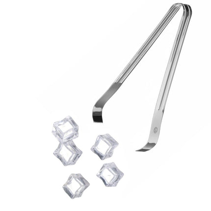 Ice Cube Tongs | BarUp | Silver Finish | 180mm Length 2