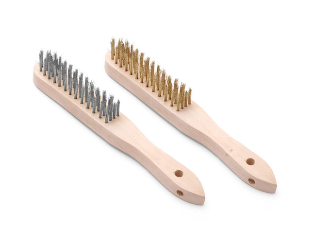 Brass and Stainless Steel Wire Brush Set | HENDI | 2 Pieces | 290mm Length