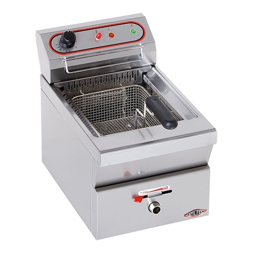Countertop Electric Fryer with Drain Valve and Cold Zone | Stilfer | 9 L | 3.45 kW | W31 x D58 x H42 cm 1