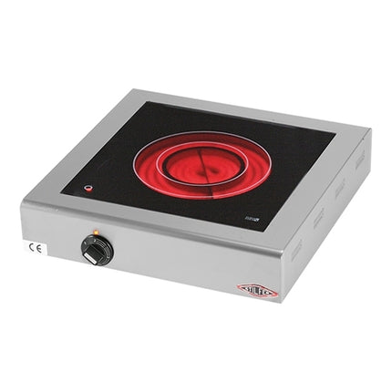 Stilfer 1-Zone Ceramic Cooker | Stainless Steel Countertop | Ø21 cm Heating Surface | 2,100 W 1