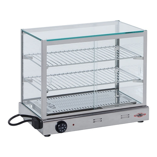 Stilfer Heated Food Display Showcase | Stainless Steel, 2 Levels | 500 W, Up to 90°C, W53 x D35 x H43.6 cm 1
