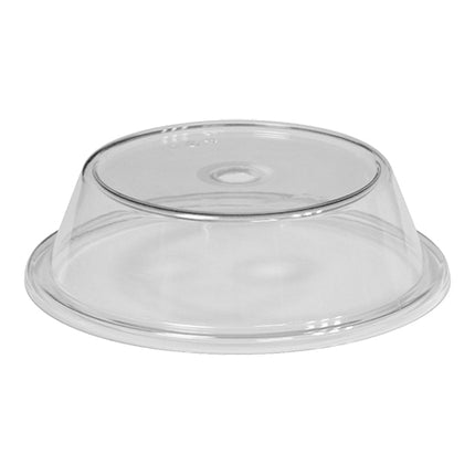 Plate Cover with Finger Hole | EMGA | Transparent Polycarbonate | Ø23.6 cm 1