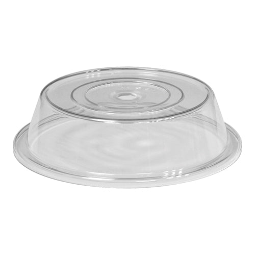 Plate Cover with Finger Hole | EMGA | Transparent Polycarbonate | Ø25.6 cm 1
