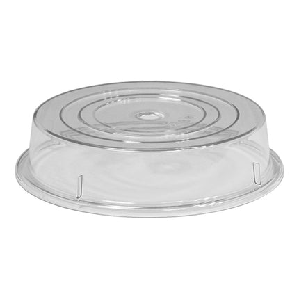 Plate Cover with Finger Hole | EMGA | Transparent Polycarbonate | Ø27.6 cm 1