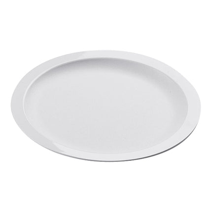 Round White Polycarbonate Plate | EMGA | Microwave & Dishwasher Safe | Ø21 cm 1
