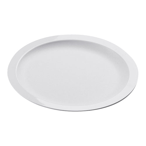 Round White Polycarbonate Plate | EMGA | Microwave & Dishwasher Safe | Ø21 cm 1