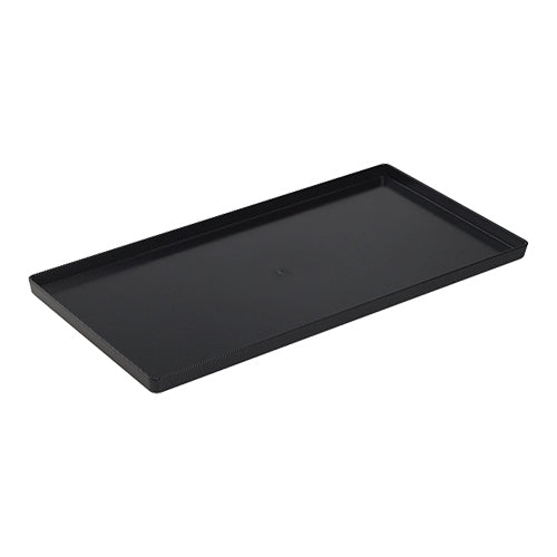 Rectangular Polycarbonate Display Tray | EMGA | Black | 58 x 19.5 x H1.5 cm 1