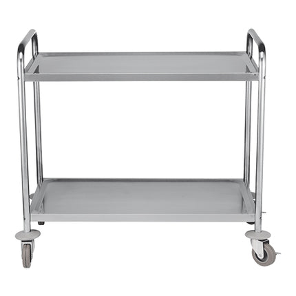 2-Level Stainless Steel Serving Trolley | EMGA | 40 kg per Level | 85.5 x 53.5 x H94 cm 1