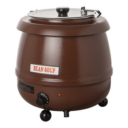 Bistro Countertop Soup Kettle Warmer | Manual Control, Rustique Brown | 10 L | 475 W | Ø38.5 x H36.6 cm 1