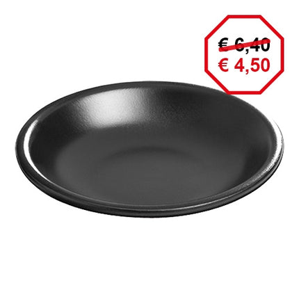 Black Ceramic Round Serving Dish | Regas | Oven-Safe | Ø22 x H4.5 cm | 0.6 L 1