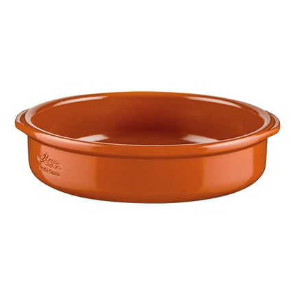 Regas Terracotta Ceramic Casserole | Round | Ø25 x H6 cm | 1.75 L 1