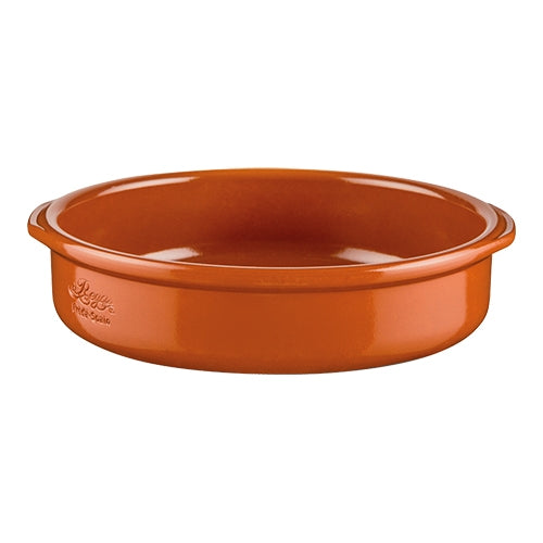 Regas Terracotta Ceramic Casserole | Round | Ø25 x H6 cm | 1.75 L 1