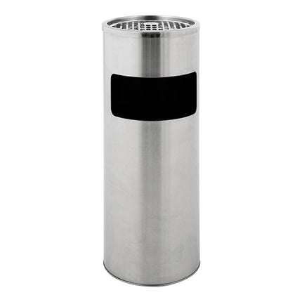 EMGA Stainless Steel Waste Bin with Ashtray | Ø25 x H61 cm | 12.5 L 1