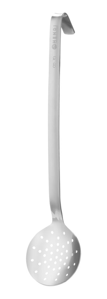Slotted Spoon | HENDI Profi Line | Ø80x390mm Stainless Steel