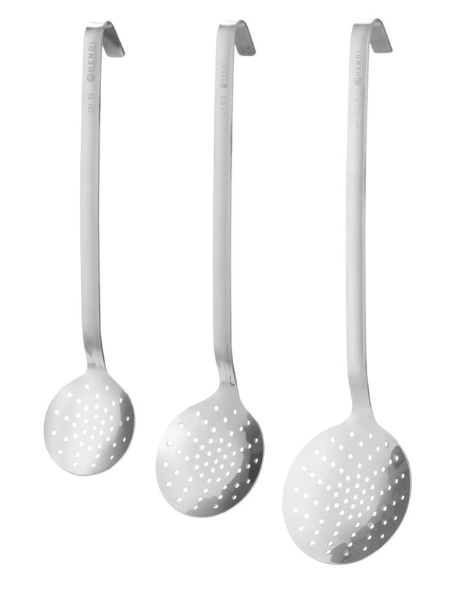 Slotted Spoon | HENDI Profi Line | Ø80x390mm Stainless Steel 2