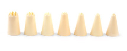Serrated Icing Tips Set | HENDI | Ø 3-5-7-9-11-13-15 mm