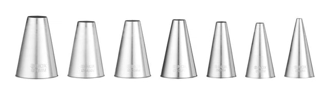 Icing Tips Set Round Shape | HENDI | 7 pcs | Ø4-16 mm