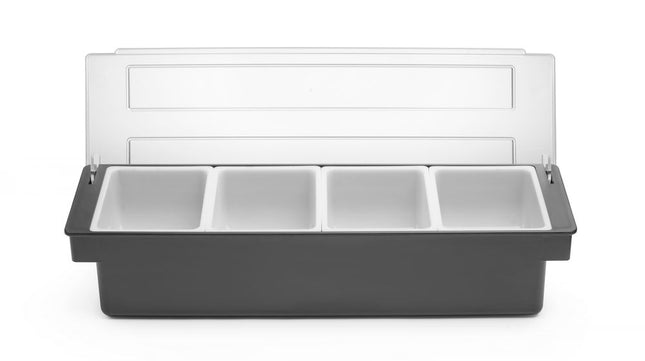 Condiment Holder with 4 Containers | BarUp | Black