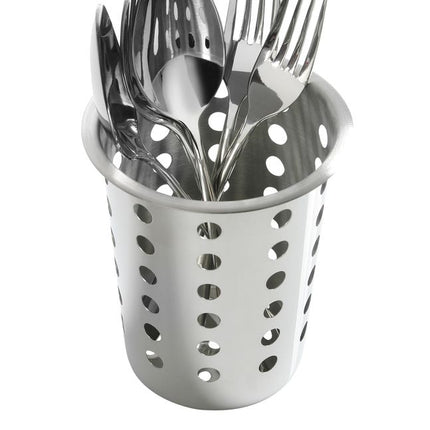 Stainless Steel Cutlery Basket | HENDI | Ø97x(H)137mm 2