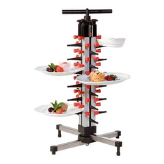 Plate Mate Stainless Steel Countertop Plate Rack | 24 Plate Capacity | 36 x 36 x H73 cm 1