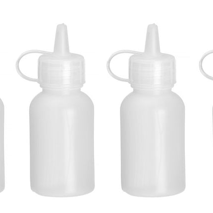 Mini Sauce Dispenser Set | HENDI | 4 Pieces | 0.03L | Transparent | ⌀30x85mm