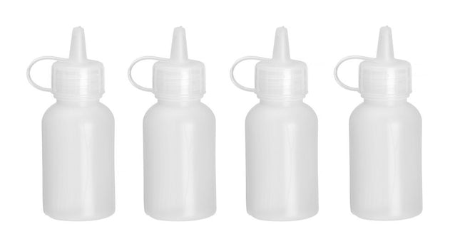 Mini Sauce Dispenser Set | HENDI | 4 Pieces | 0.03L | Transparent | ⌀30x85mm