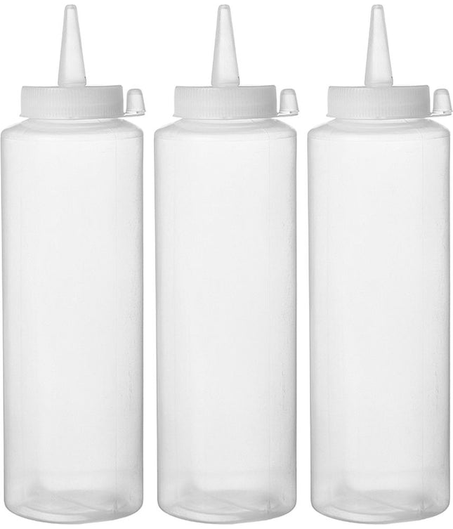 Dispenser bottle set, HENDI, 0,7L, Transparent, 3 pcs., ⌀70x(H)245mm