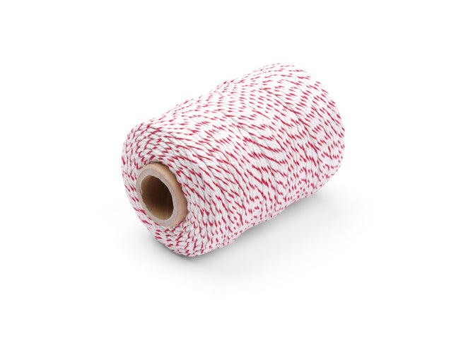 Butcher's Twine Red & White | HENDI | 132m | Unbleached Cotton