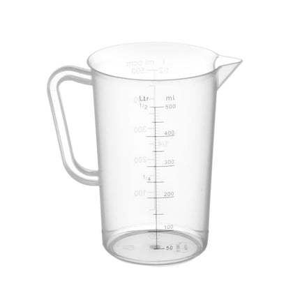 Polypropylene Measuring Jug with Gradation | HENDI | 0.5L | Ø90x140mm