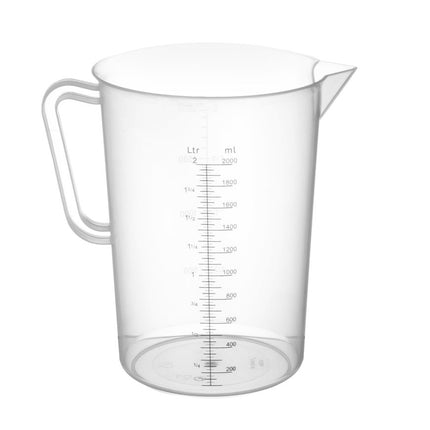 Polypropylene Measuring Jug with Gradation | HENDI | 2L | Ø140x215mm